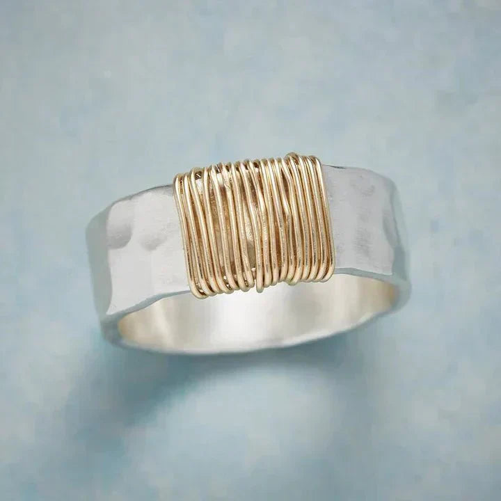 Kit | Two-Tone Gold Silver Wire Wrapped Ring