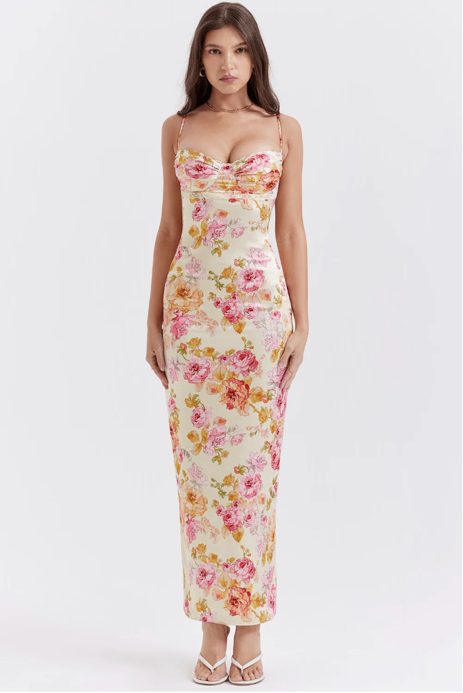 Mara | Wedding Guest Floral Maxi Dress