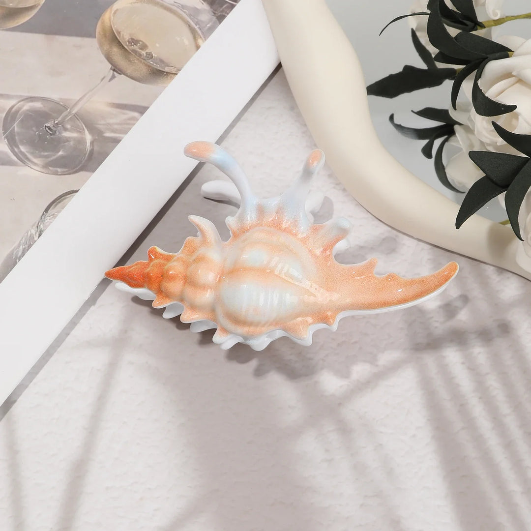 Marlowe | Decorative Seashell Ceramic Trinket Tray