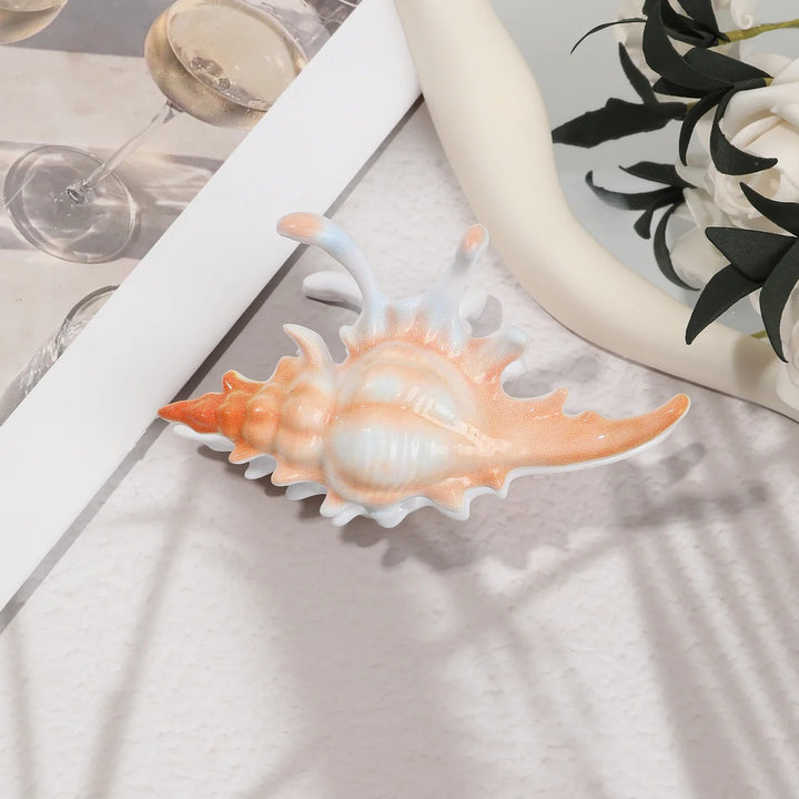 Marlowe | Decorative Seashell Ceramic Trinket Tray