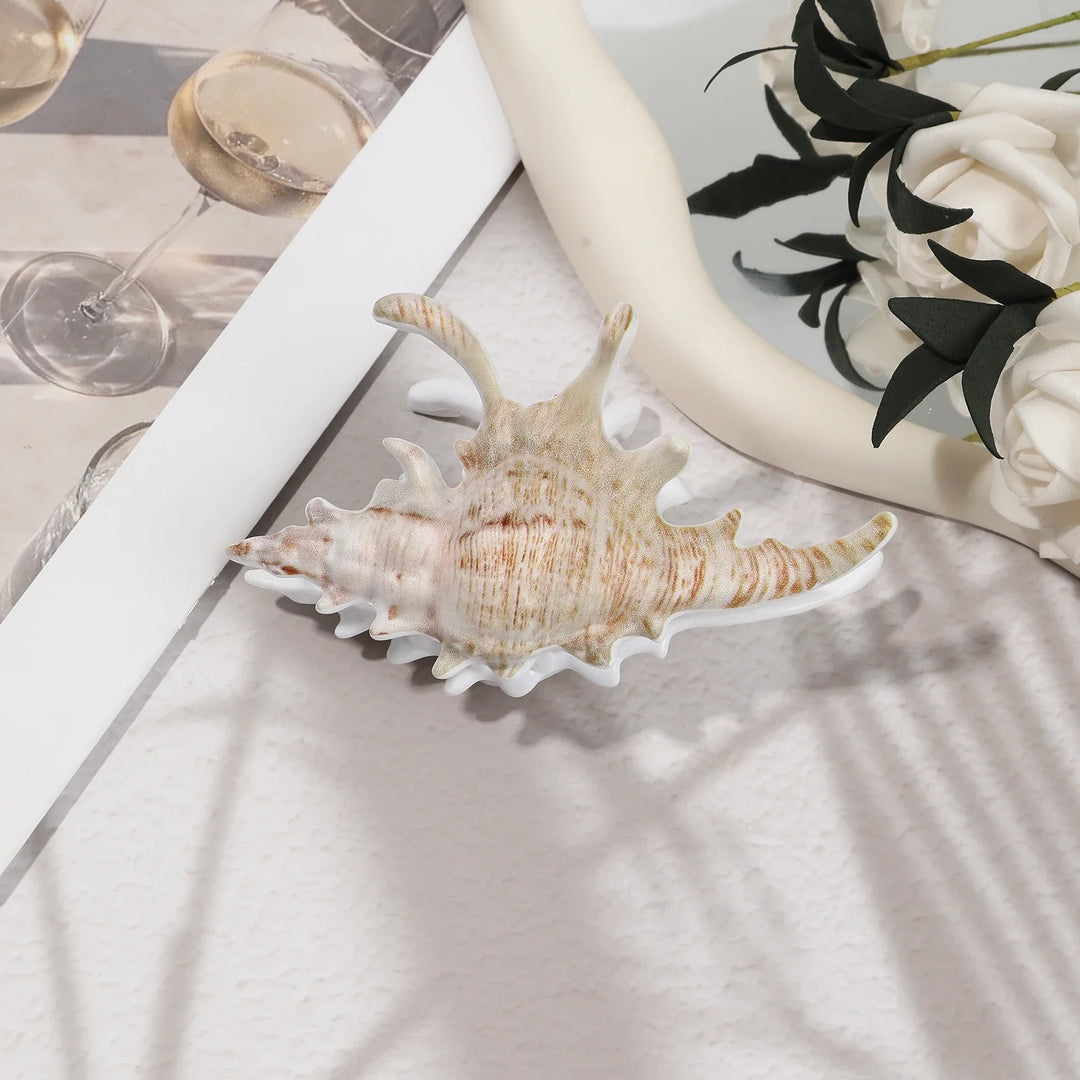 Marlowe | Decorative Seashell Ceramic Trinket Tray