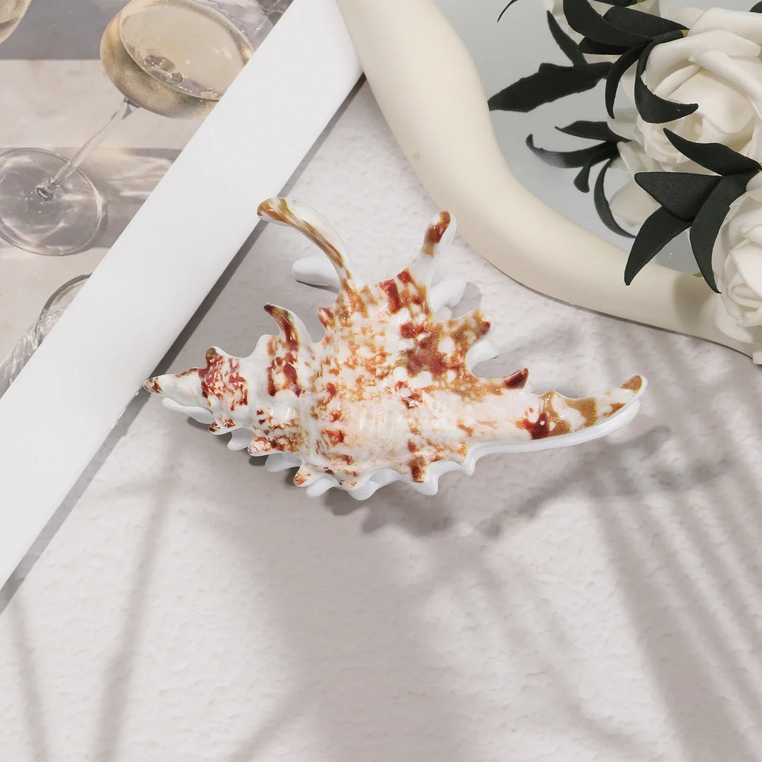 Marlowe | Decorative Seashell Ceramic Trinket Tray