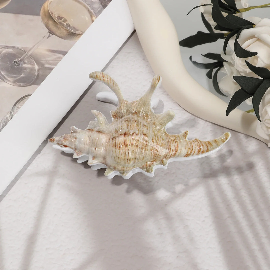 Marlowe | Decorative Seashell Ceramic Trinket Tray