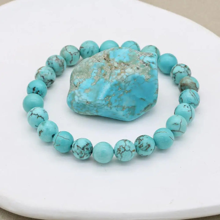 Marlowe | Turquoise Beaded Stretch Bracelet