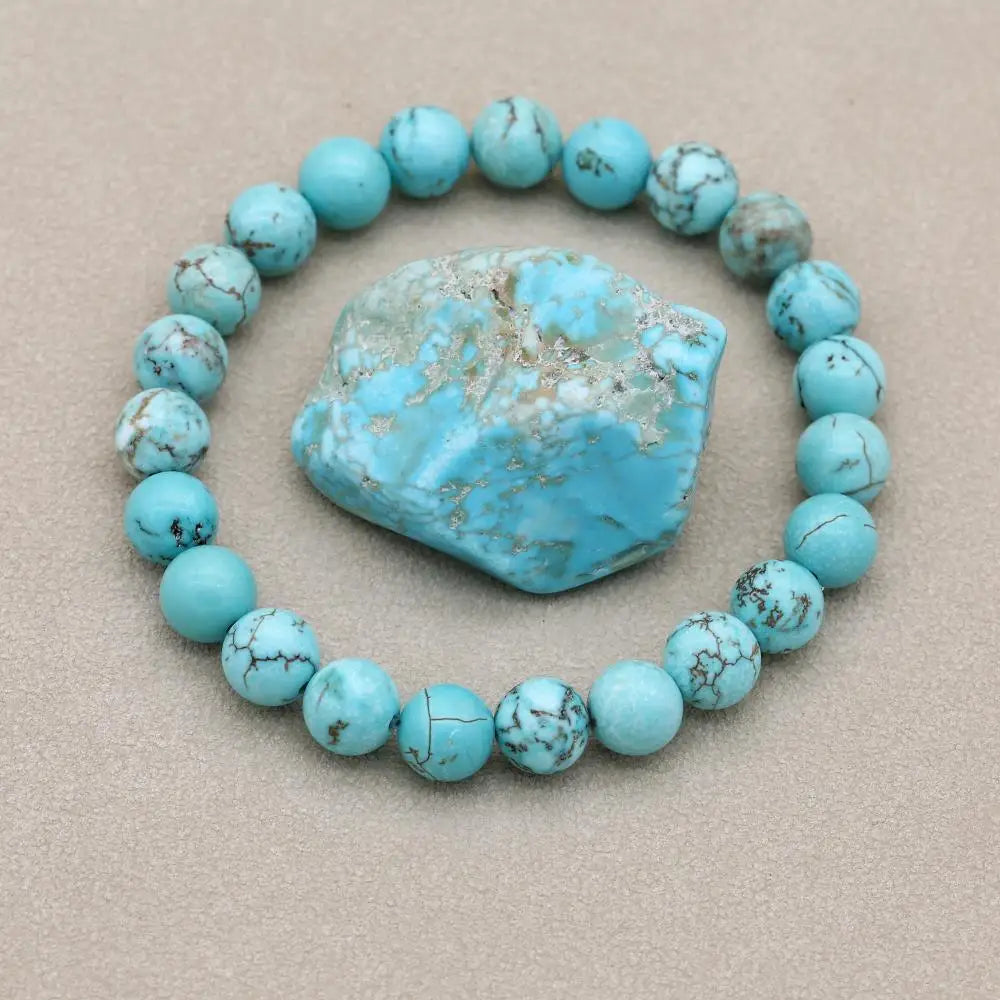 Marlowe | Turquoise Beaded Stretch Bracelet