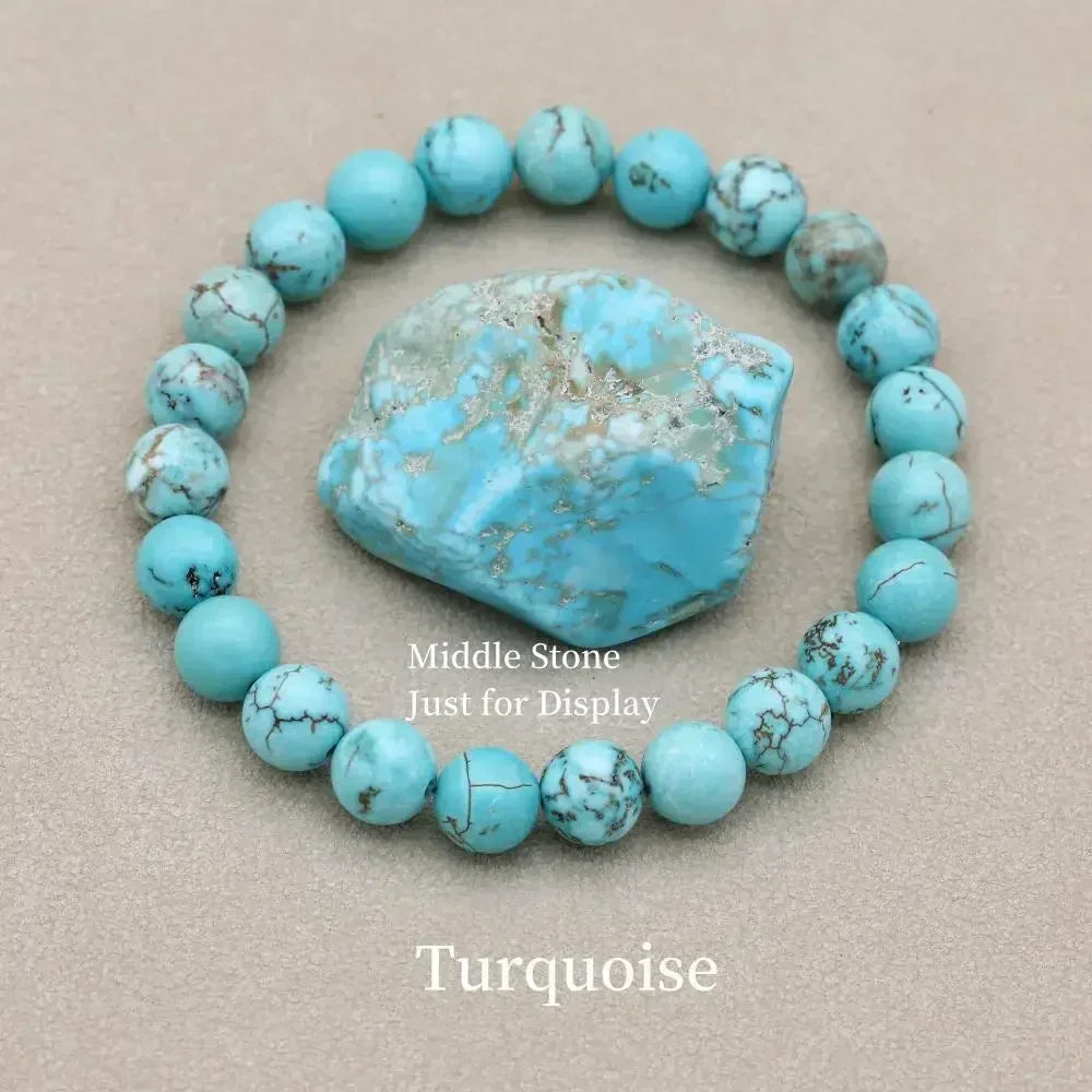 Marlowe | Turquoise Beaded Stretch Bracelet