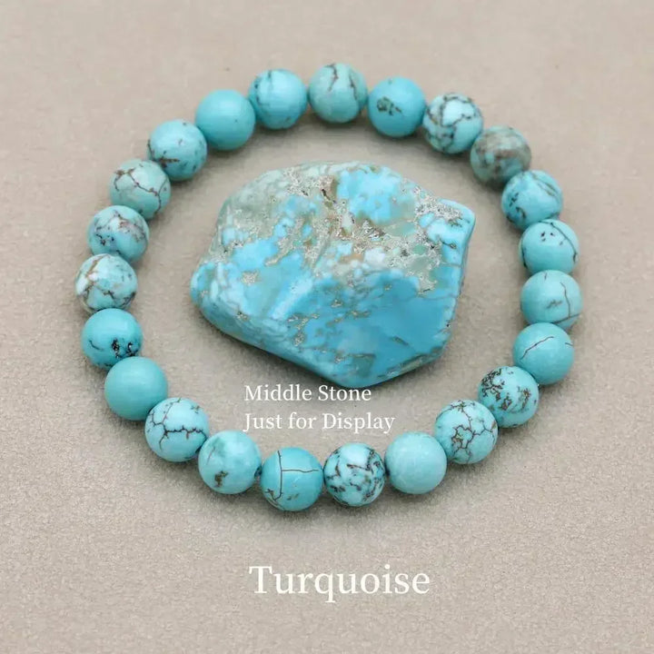 Marlowe | Turquoise Beaded Stretch Bracelet