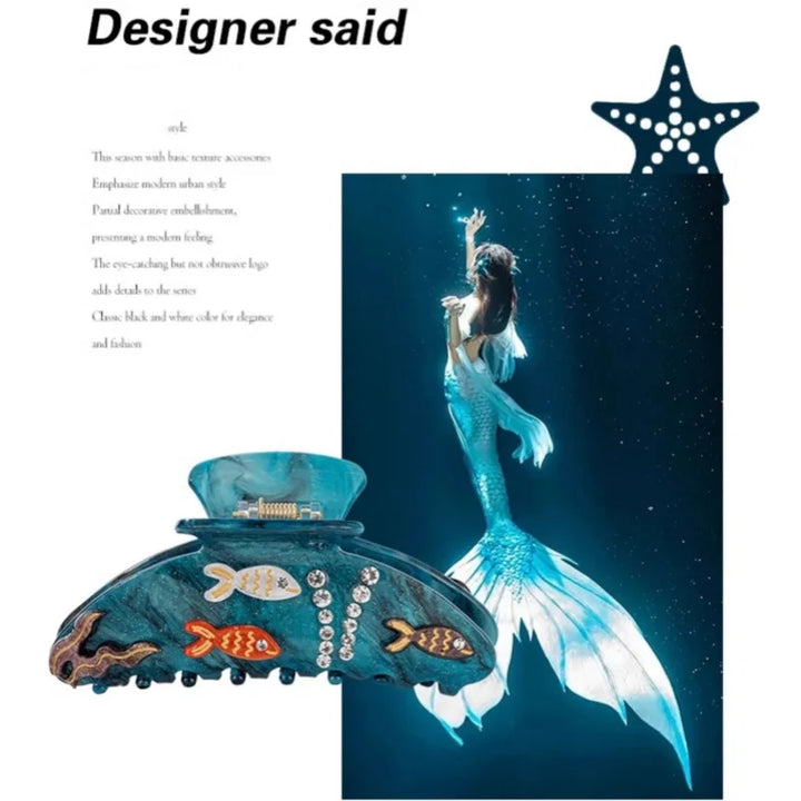 Morgan | Ocean Fish Crystal Hair Claw Clip