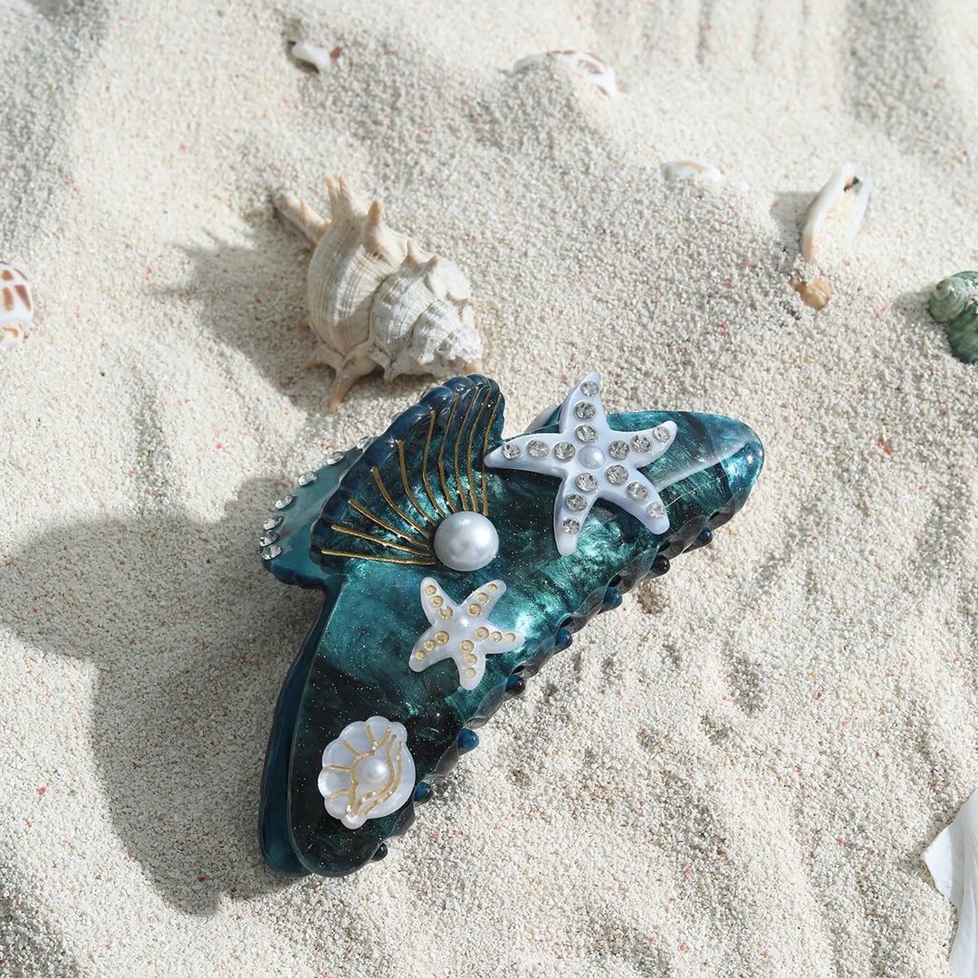 Morgan | Ocean Fish Crystal Hair Claw Clip