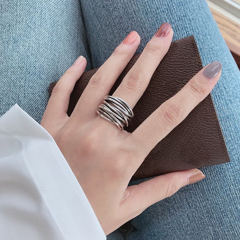 Morgan | Silver Multi-Wire Open Band Ring