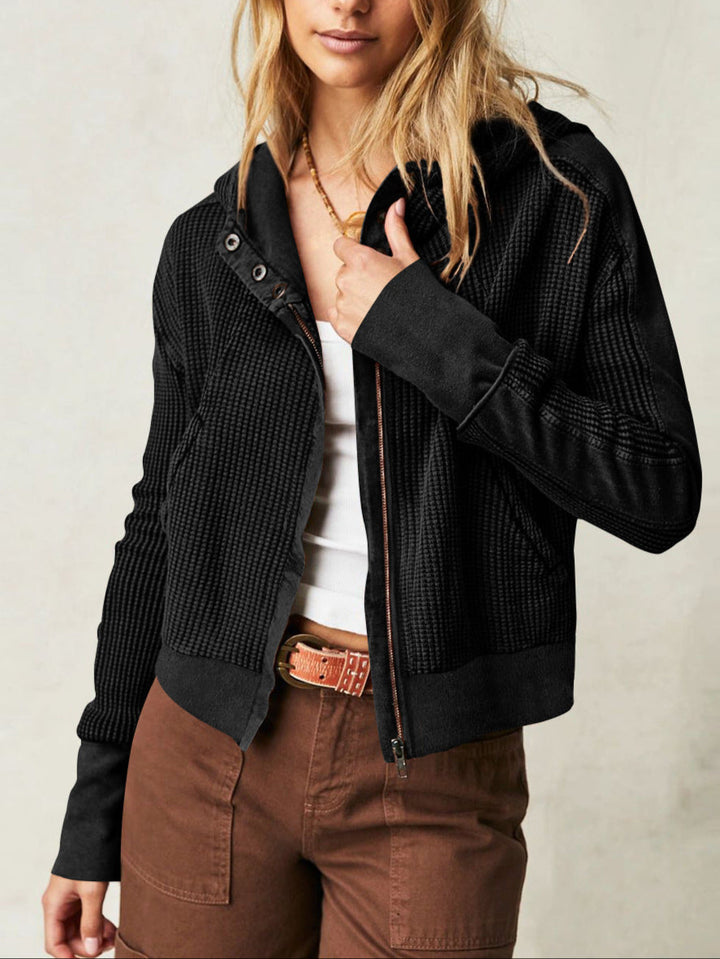 Greta | Relaxed Zip Hooded Jacket
