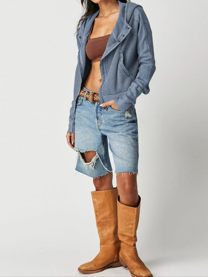 Greta | Relaxed Zip Hooded Jacket
