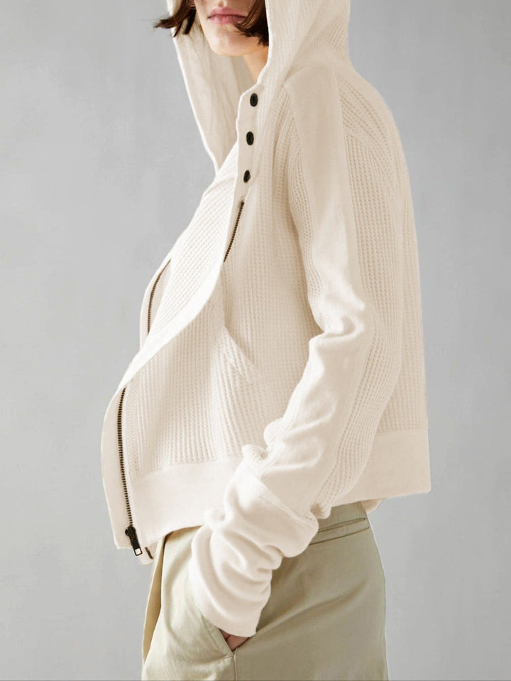 Greta | Relaxed Zip Hooded Jacket