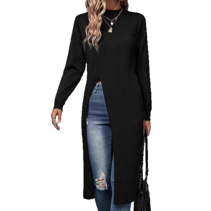 Juliet | Womens Long Sleeve Tunic Top Black