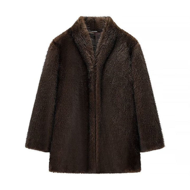 Skylar | Womens Faux Fur Coat Knee Length