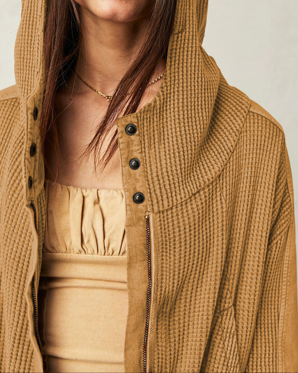 Greta | Relaxed Zip Hooded Jacket