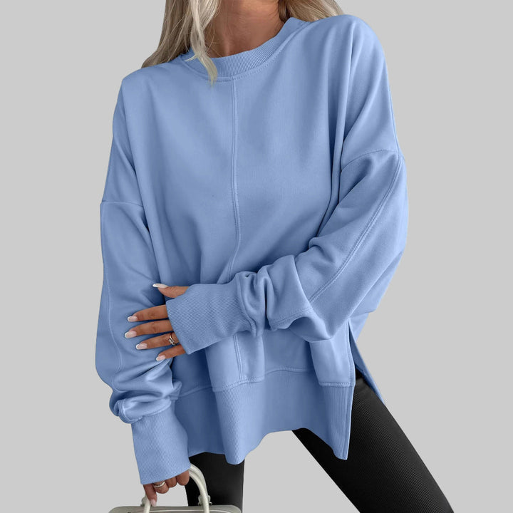 Womens oversized crewneck sweatshirt, view 2