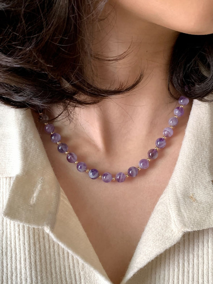 Kira | Beaded Long Sleeve Cotton Choker Necklace