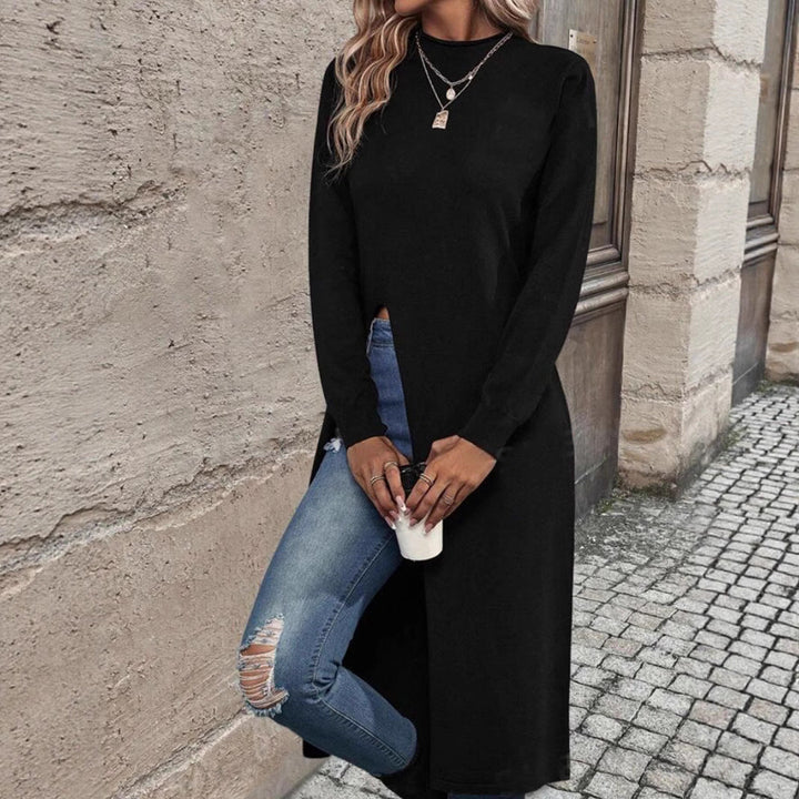 Juliet | Womens Long Sleeve Tunic Top Black
