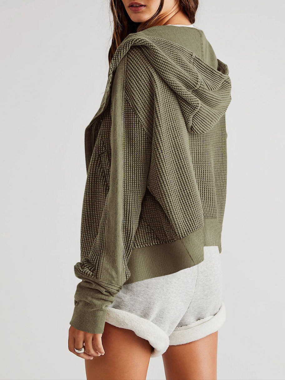 Greta | Relaxed Zip Hooded Jacket