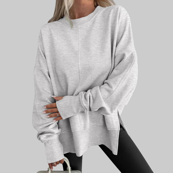 Womens oversized crewneck sweatshirt, view 1