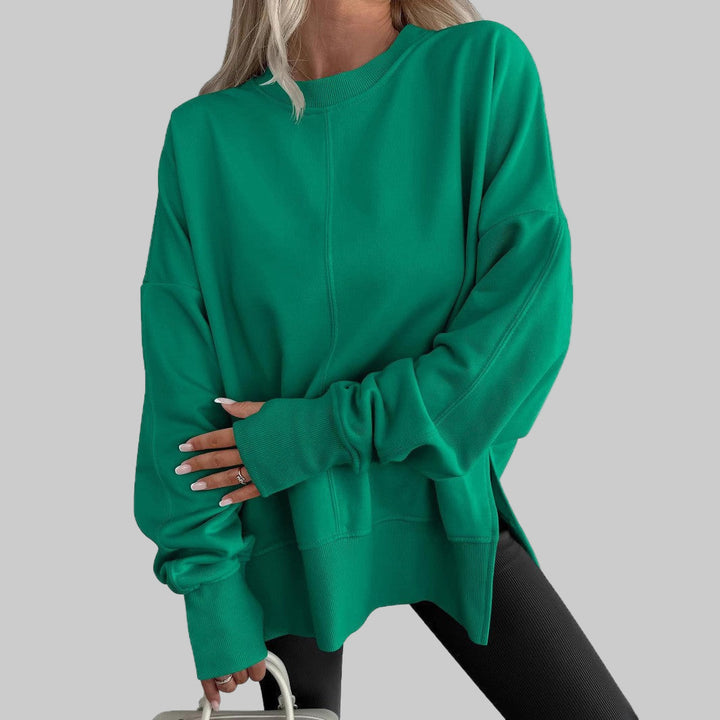 Womens oversized crewneck sweatshirt, view 4