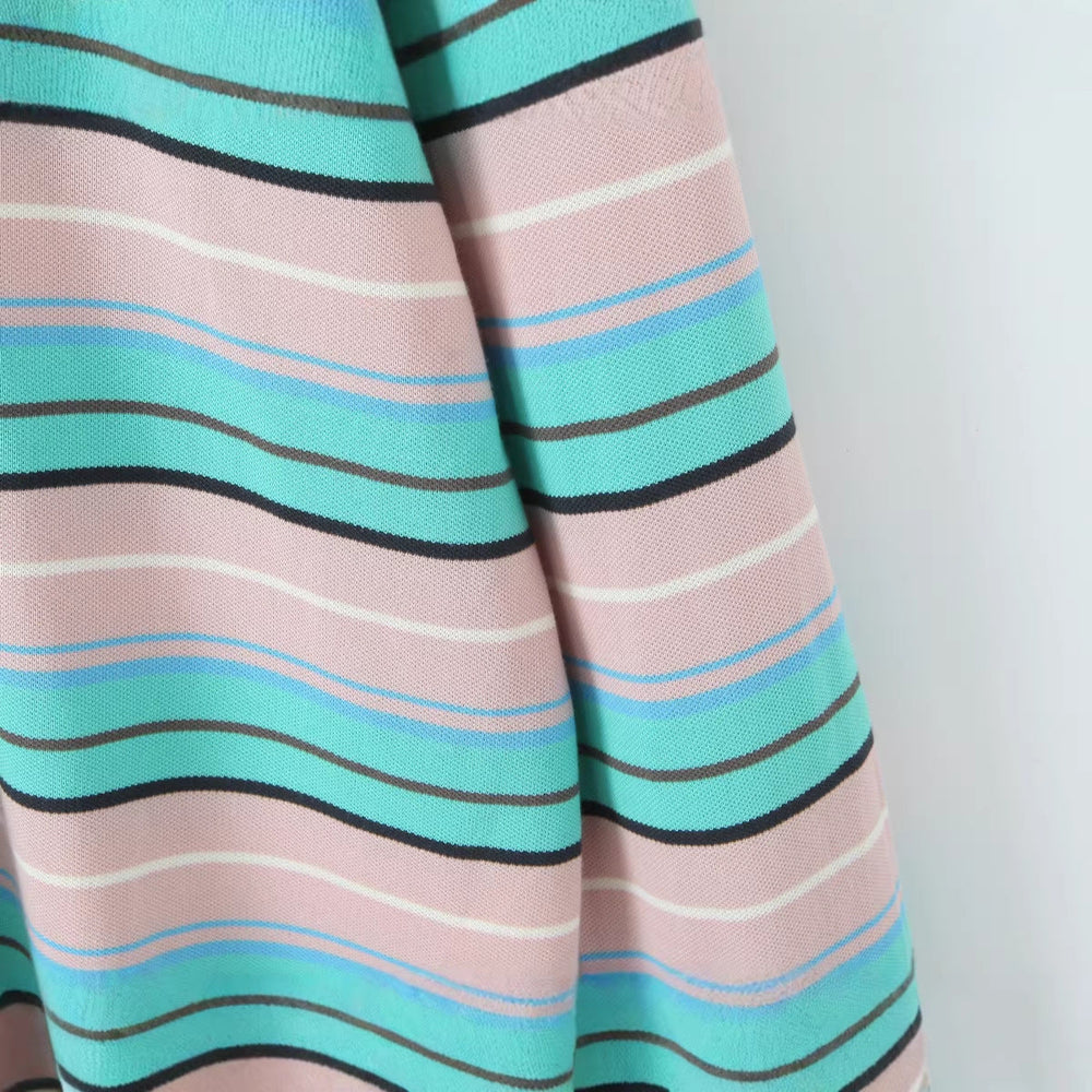 Zara | Long Sleeve Striped Polo Shirt