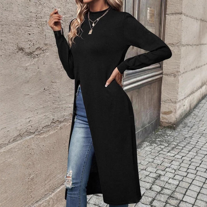Juliet | Womens Long Sleeve Tunic Top Black