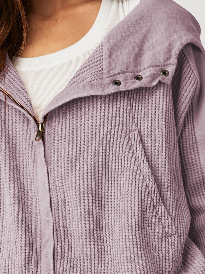 Greta | Relaxed Zip Hooded Jacket