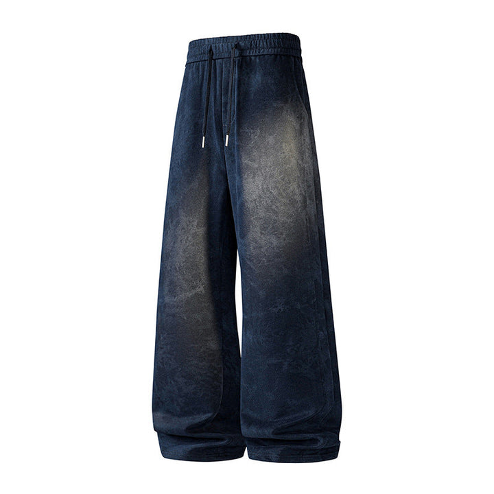 Casey | Wide Leg Drawstring Abstract Trousers