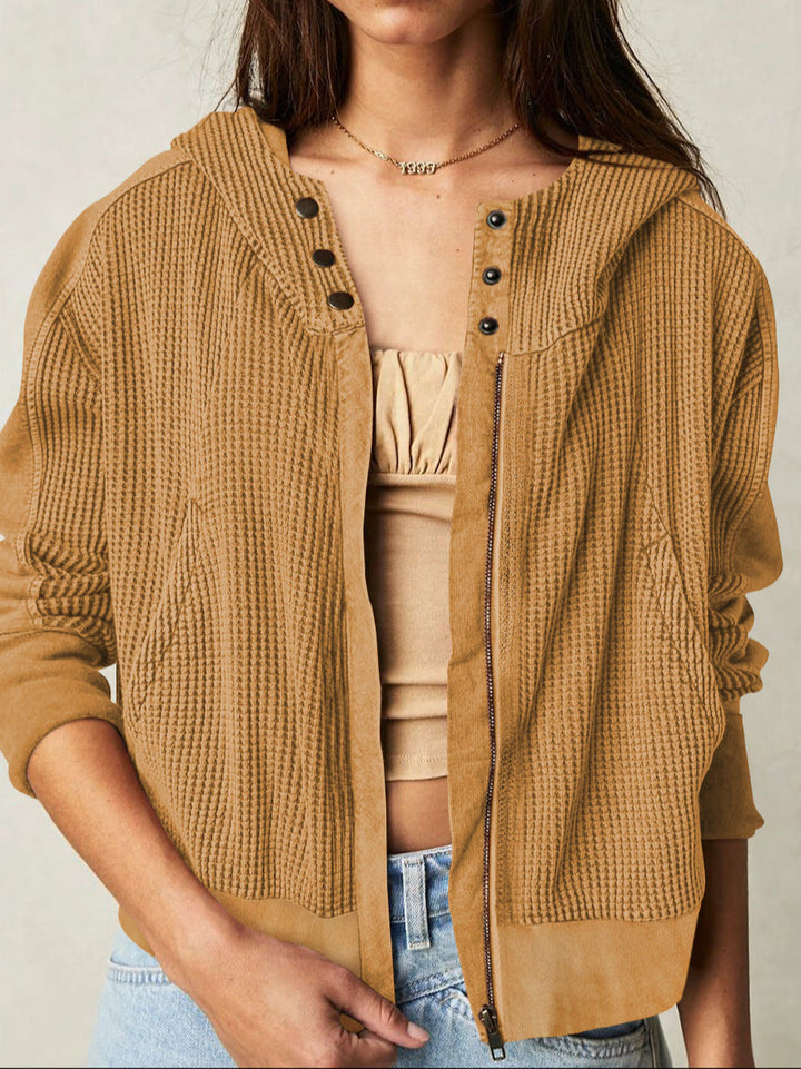 Greta | Relaxed Zip Hooded Jacket