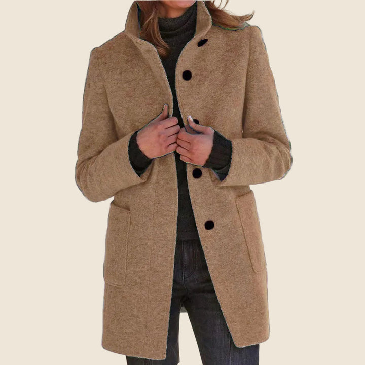 Savannah | Womens Wool Coat Stand Collar