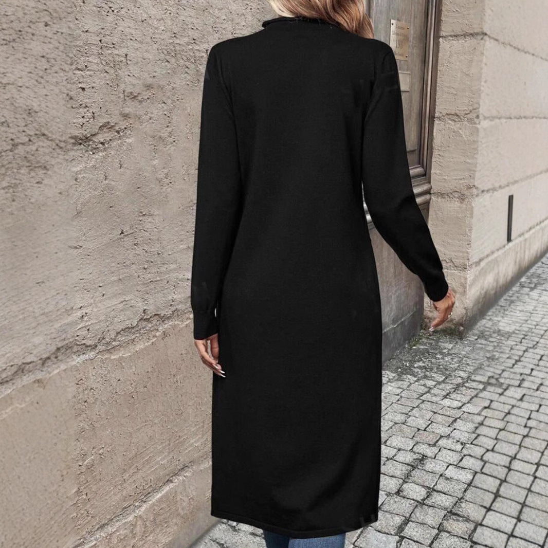 Juliet | Womens Long Sleeve Tunic Top Black