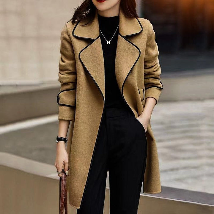 Faith | Womens Relaxed Wrap Wool Blend Coat