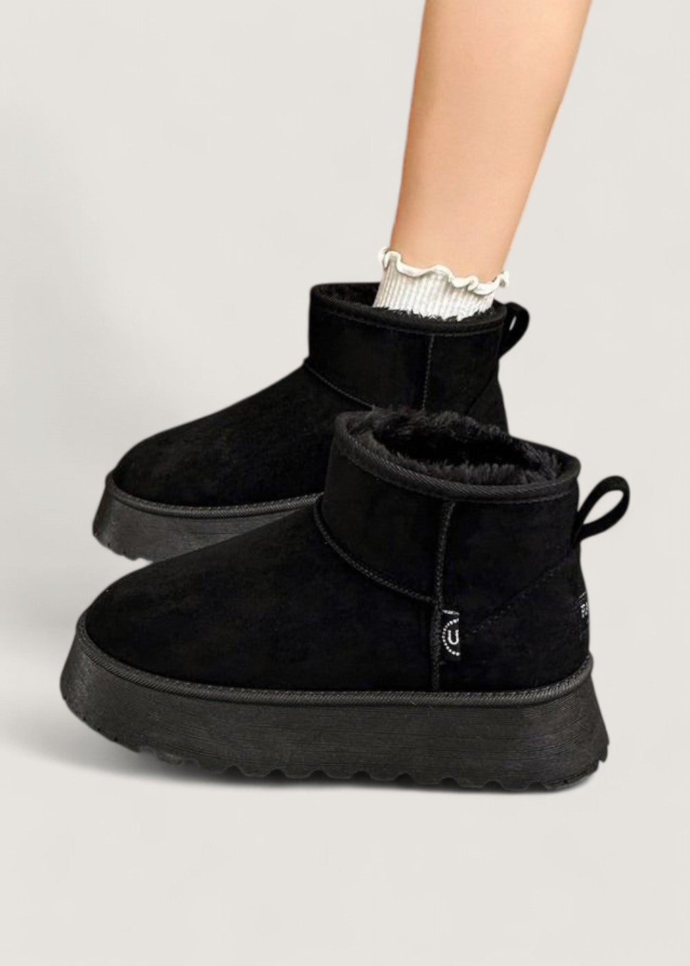 Sloane | Pull-On Faux Suede Platform Winter Boots