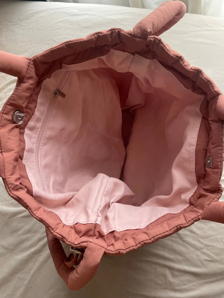 Phoebe | Quilted Puffer Tote Bag for Women