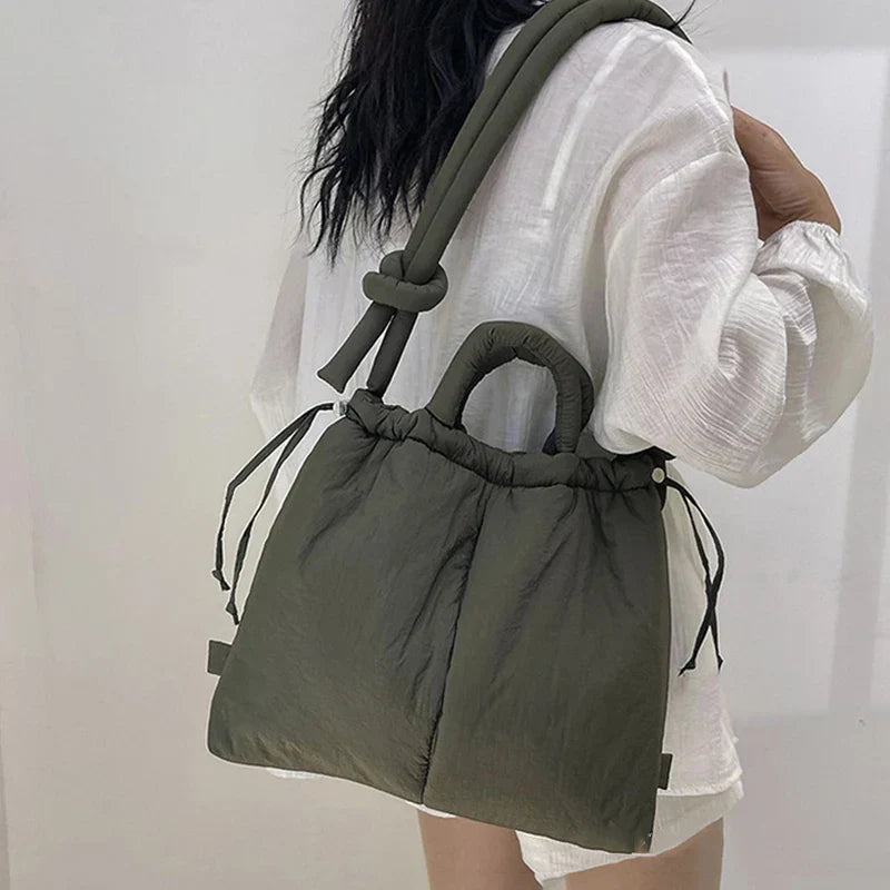 Phoebe | Quilted Puffer Tote Bag for Women