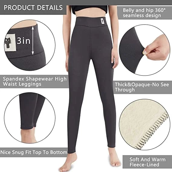 Romy | Womens Fleece Lined Leggings High Waist