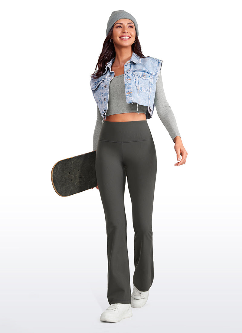 Sienna | Womens High Waist Flare Leggings