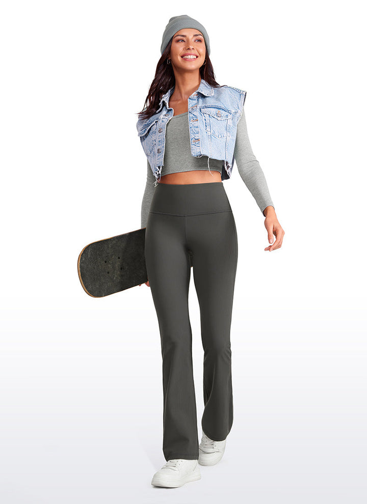 Sienna | Womens High Waist Flare Leggings