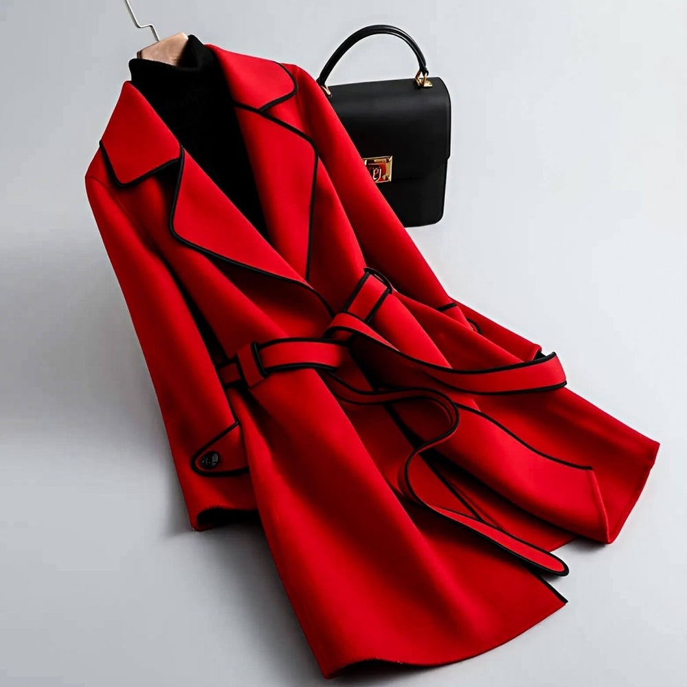 Faith | Womens Relaxed Wrap Wool Blend Coat