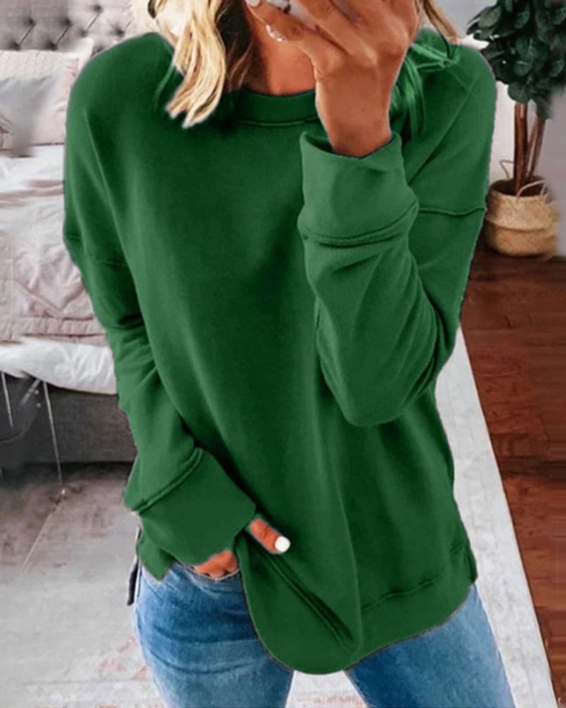 Womens oversized crewneck sweatshirt, view 10