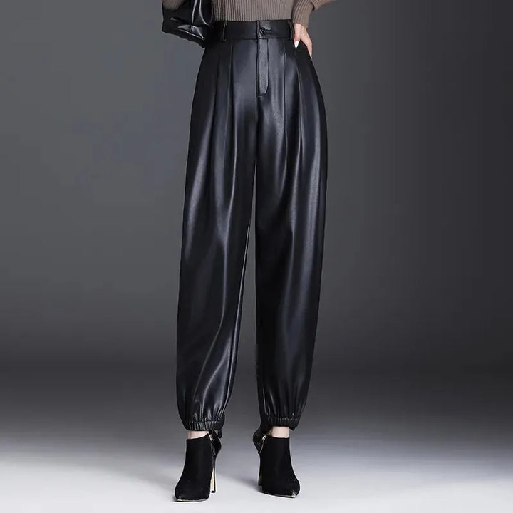 Tessa | High Waist Pleated Harem Trousers