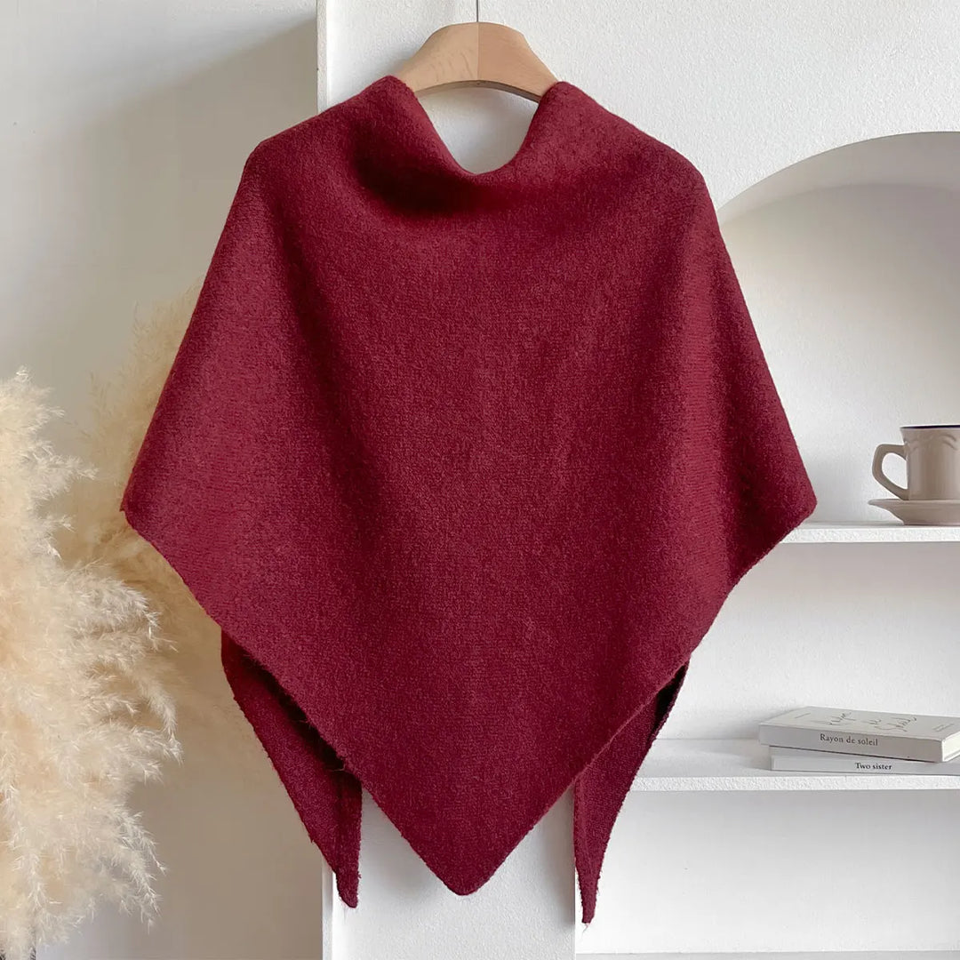 Peyton | Womens Wool Blend Knotted Shawl