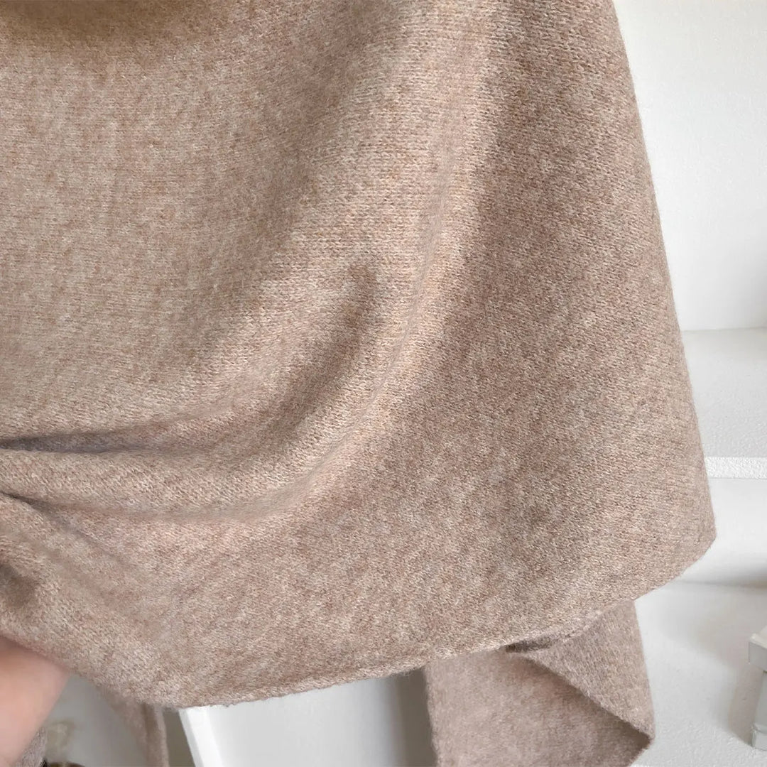 Peyton | Womens Wool Blend Knotted Shawl