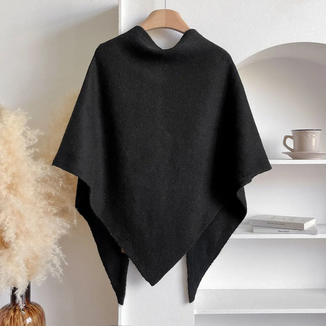 Womens knit wrap shawl shoulder cape, view 10