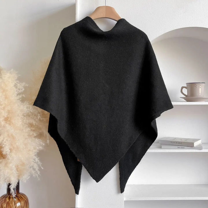 Womens knit wrap shawl shoulder cape, view 10