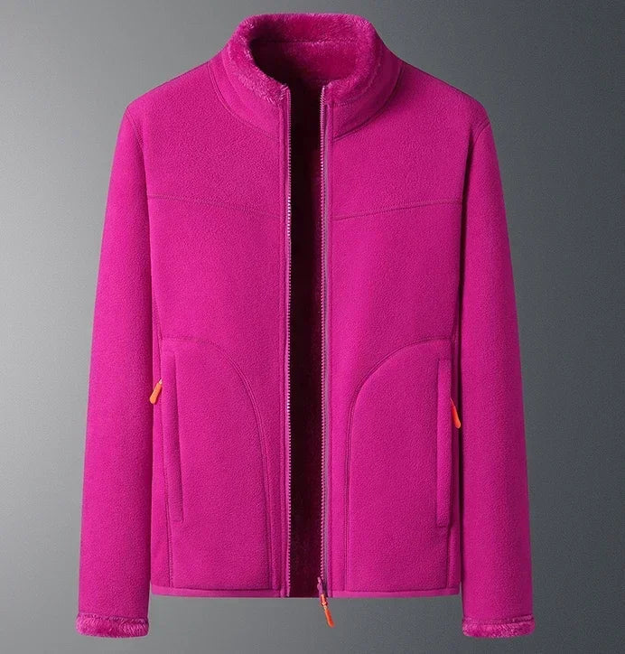 Womens fleece full-zip jacket, view 3