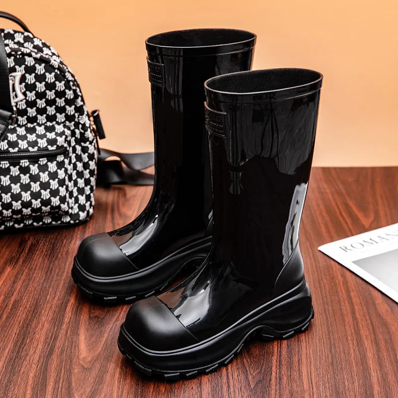Hayden | Rubber Chunky Sole Rain Boots