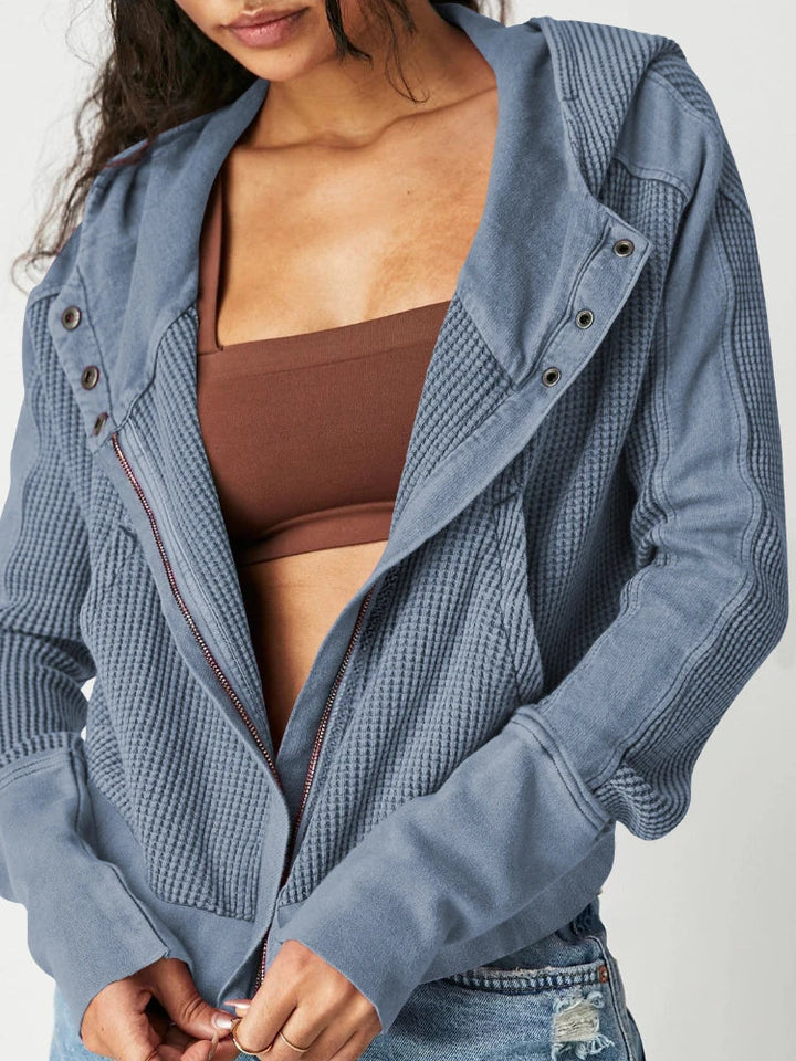 Greta | Relaxed Zip Hooded Jacket